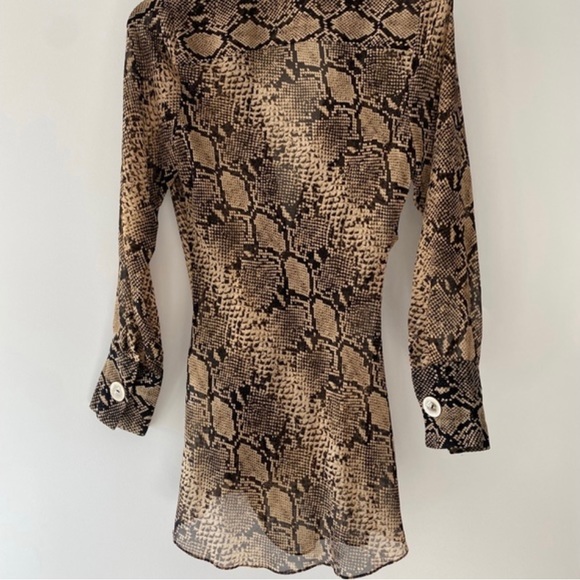 Zara Snake Print Blouse - Picture 8 of 8